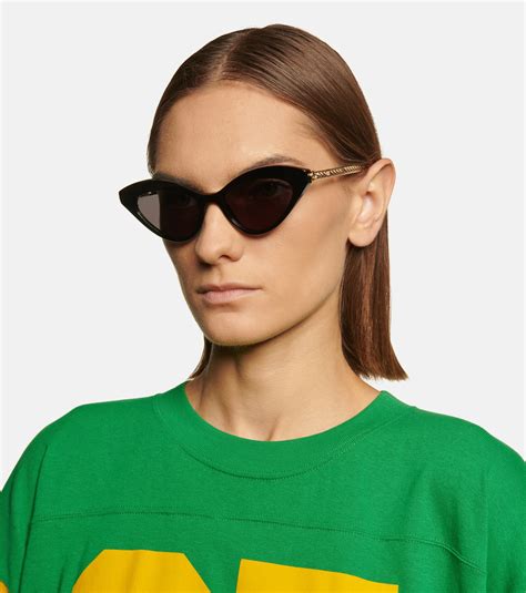 gucci cat eye sunglasses saks|gucci 55mm cat eye sunglasses.